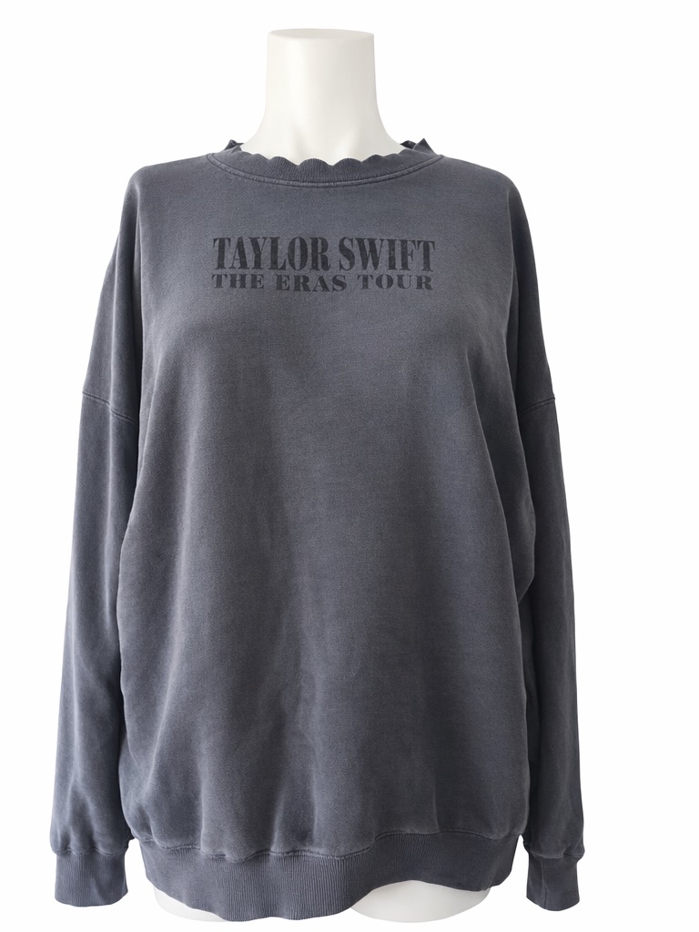 Taylor Swift The Eras Tour Size L Crewneck Sweatshirt Blue Gray Official Merch